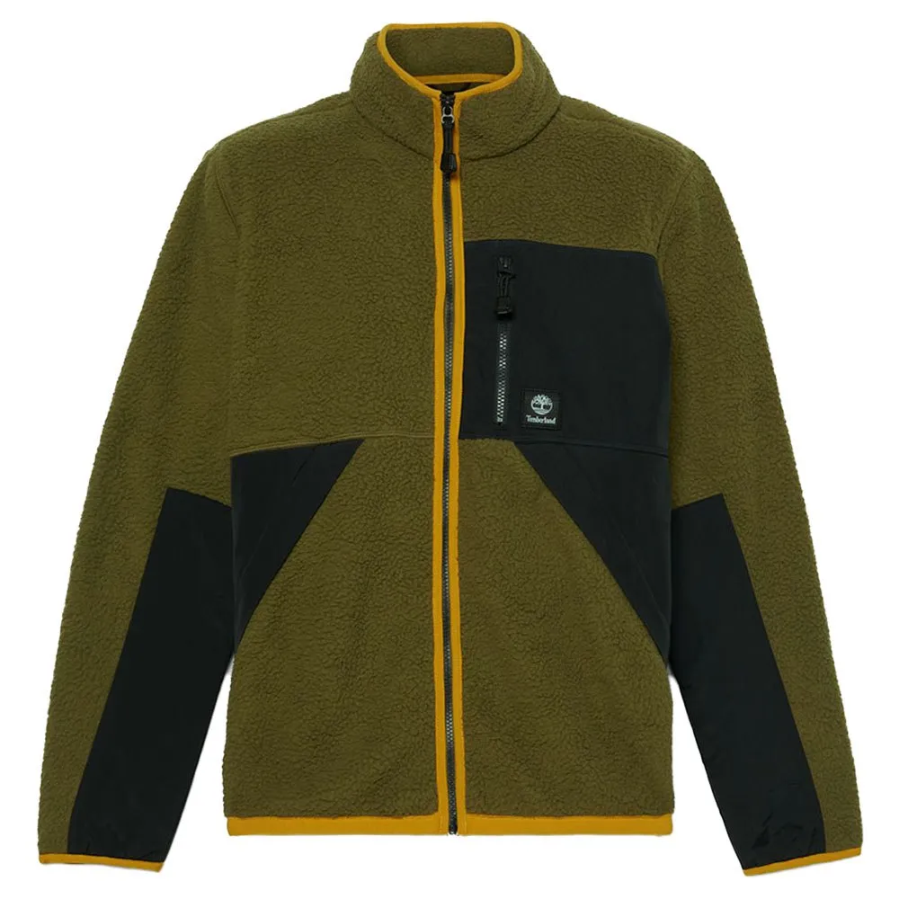 Timberland Sherpa Mix Media Fleecejakke Med Full Glidelås