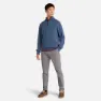 Timberland Williams River Cotton Yd Halv Glidelås Genser, Dark denim