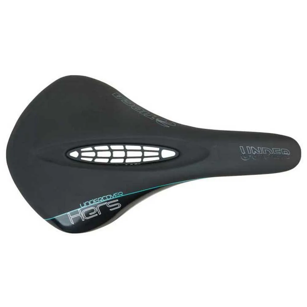 Tioga Carbon Hts Damesadel, Opaque black, 153mm Tioga Carbon Hts Damesadel, Opaque black, 153mm