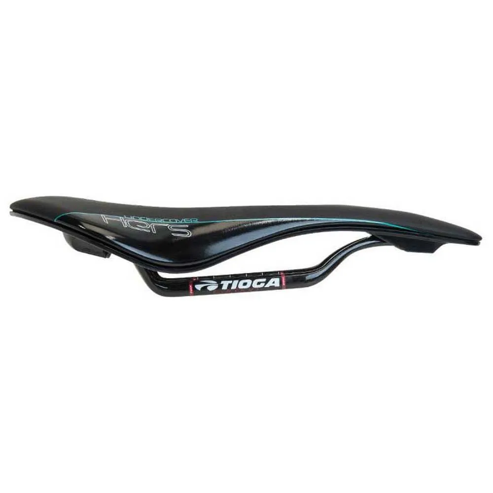 Tioga Carbon Hts Damesadel, Opaque black, 153mm Tioga Carbon Hts Damesadel, Opaque black, 153mm