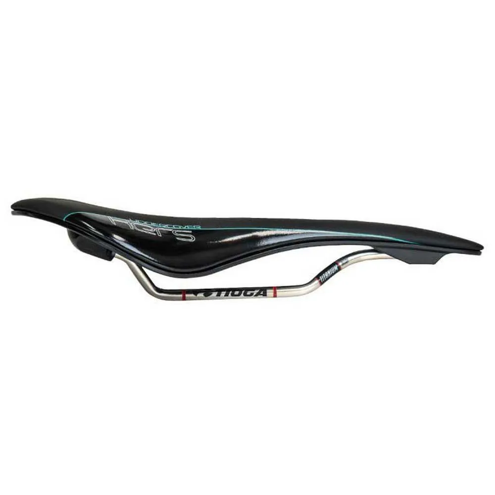 Tioga Titane Sykkelsete, Opaque black, 153mm