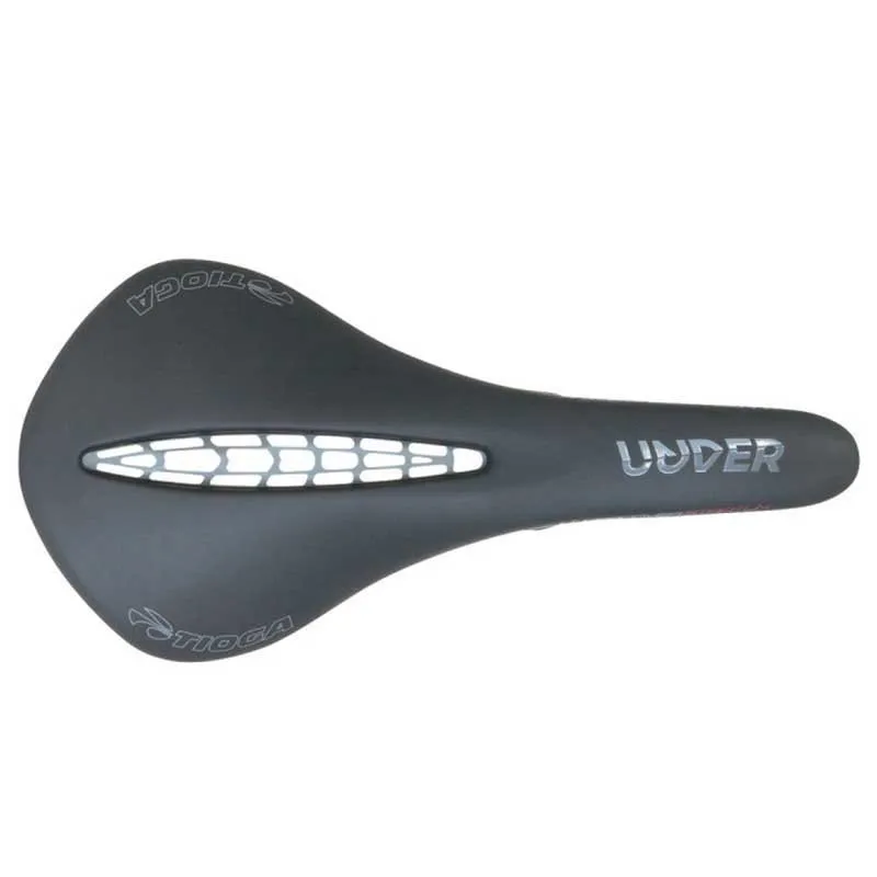 Tioga Undercover Stratum Cromo Sykkelsete, Black, 140mm