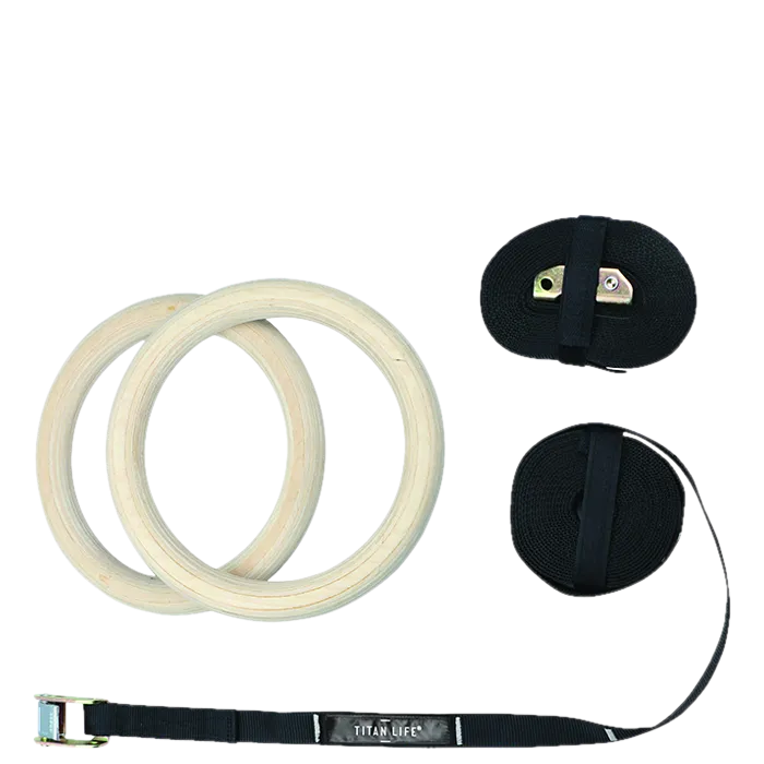 Titan LIFE Pro Gymrings Romerske Ringer Tre, Wood
