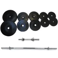 Titan LIFE Vektstangsett med vekter 60 kg, Vektstangsett plast Titan LIFE Vektstangsett med vekter 60 kg, Vektstangsett plast