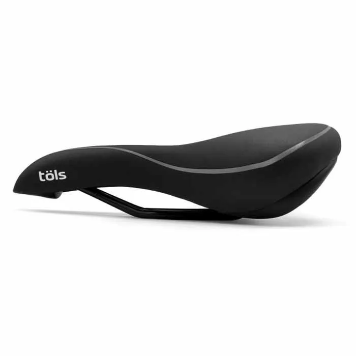 Töls Comfort City Sykkelsete, Black, One Size