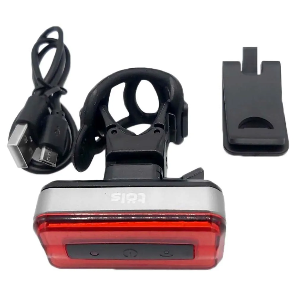 Töls Lexia Pro Usb Baklys, Black / red, One Size