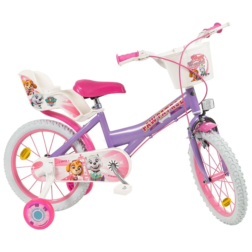 Toimsa Bikes Paw Patrol Morado 16´´ Sykkel, Purple, 5-7Y, Barnesykkel