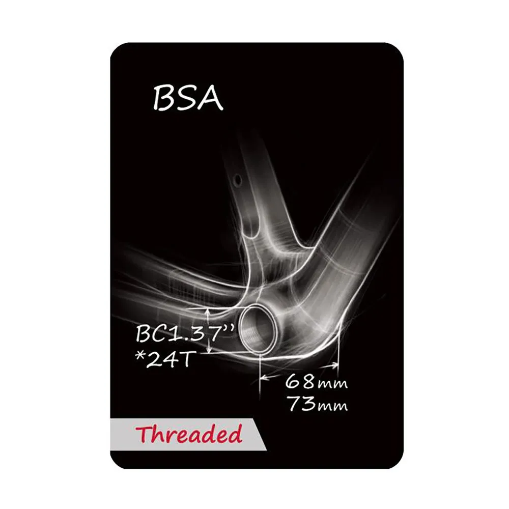 TOKEN Tk878ex Bsa Threaded Bb Kranklagerkopper, Black, 68/73mm