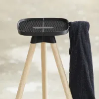 Tons Tray med håndkleholder naturlig eik