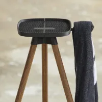 Tons Tray med håndkleholder smoked oak