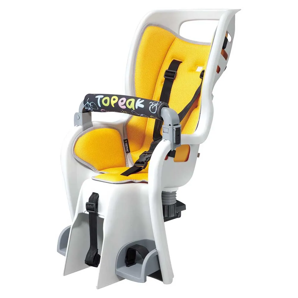 Topeak Baby Seat Ii Bakre Barnesykkelsete, Grey / yellow, Max 22kg Topeak Baby Seat Ii Bakre Barnesykkelsete, Grey / yellow, Max 22kg