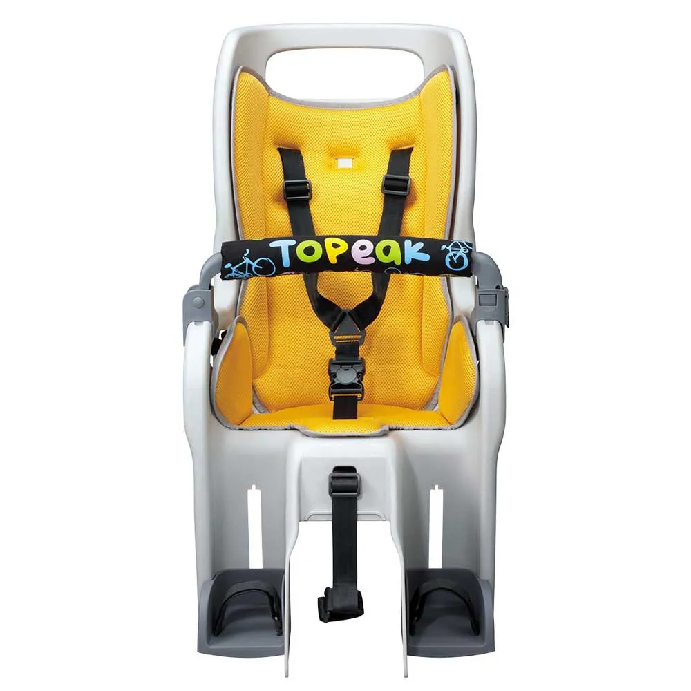 Topeak Baby Seat Ii Bakre Barnesykkelsete, Grey / yellow, Max 22kg Topeak Baby Seat Ii Bakre Barnesykkelsete, Grey / yellow, Max 22kg