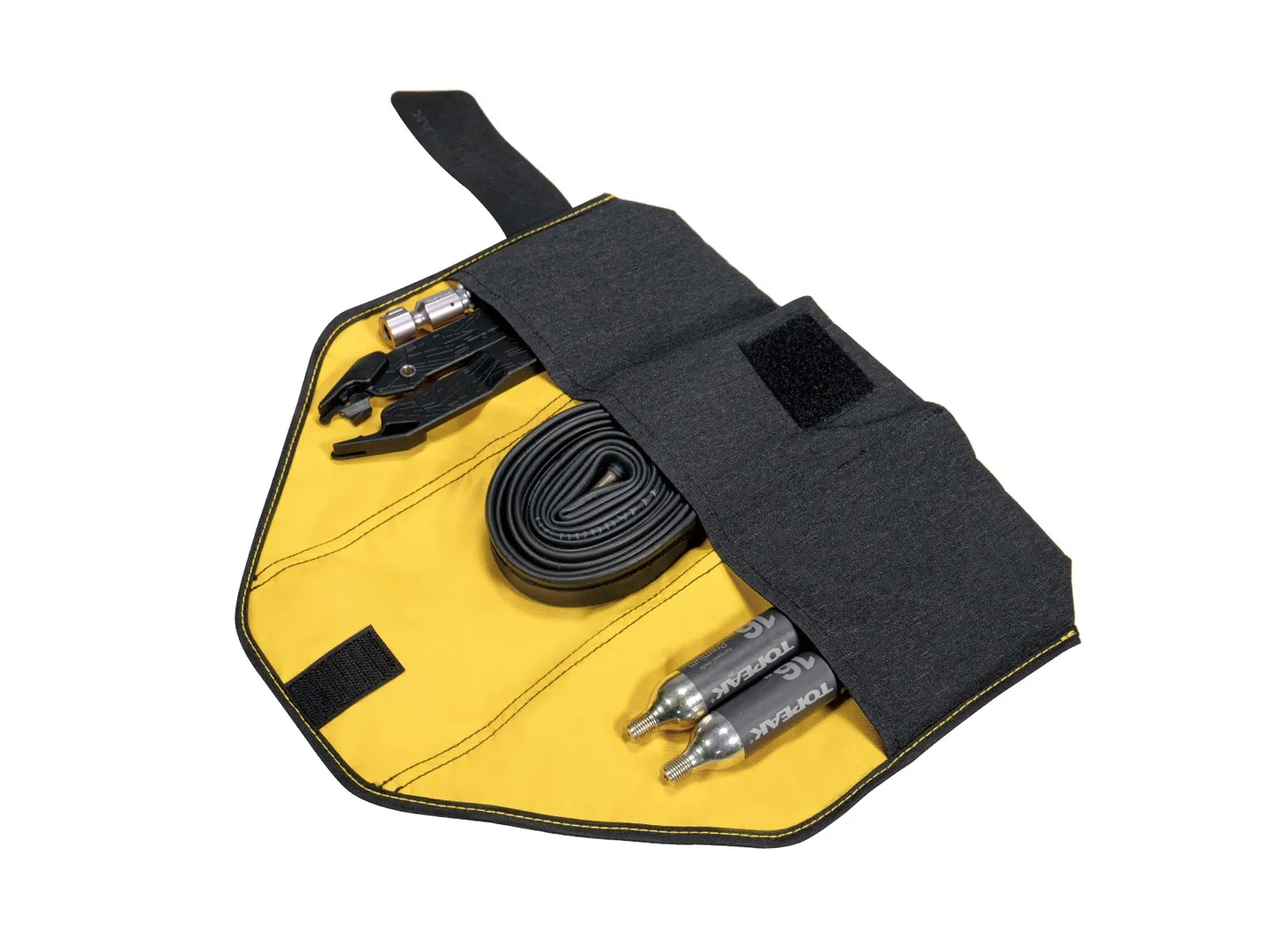 Topeak Burrito Pack Seteveske, Black / yellow, One Size