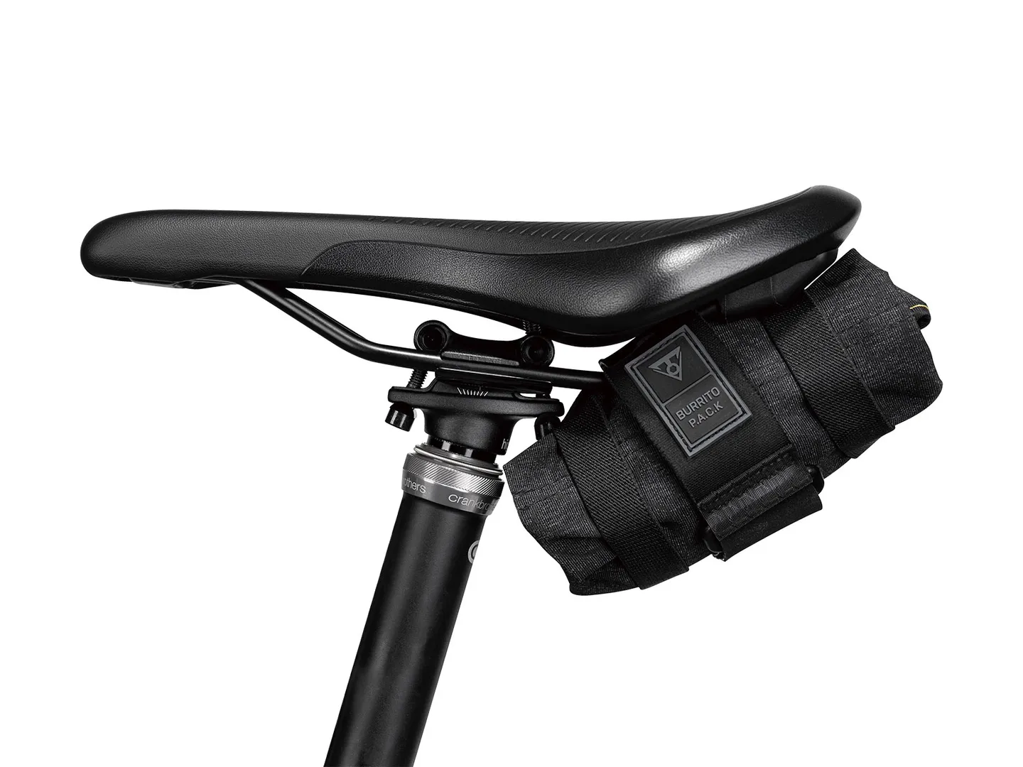 Topeak Burrito Pack Seteveske, Black / yellow, One Size