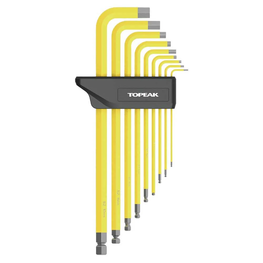 Topeak Duo Dx Sekskantnøkkelsett 9 Enheter, Yellow, One Size Topeak Duo Dx Sekskantnøkkelsett 9 Enheter, Yellow, One Size