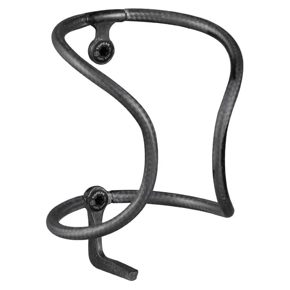 Topeak Feza Carbon R10s Flaskeholder, Black, One Size Topeak Feza Carbon R10s Flaskeholder, Black, One Size