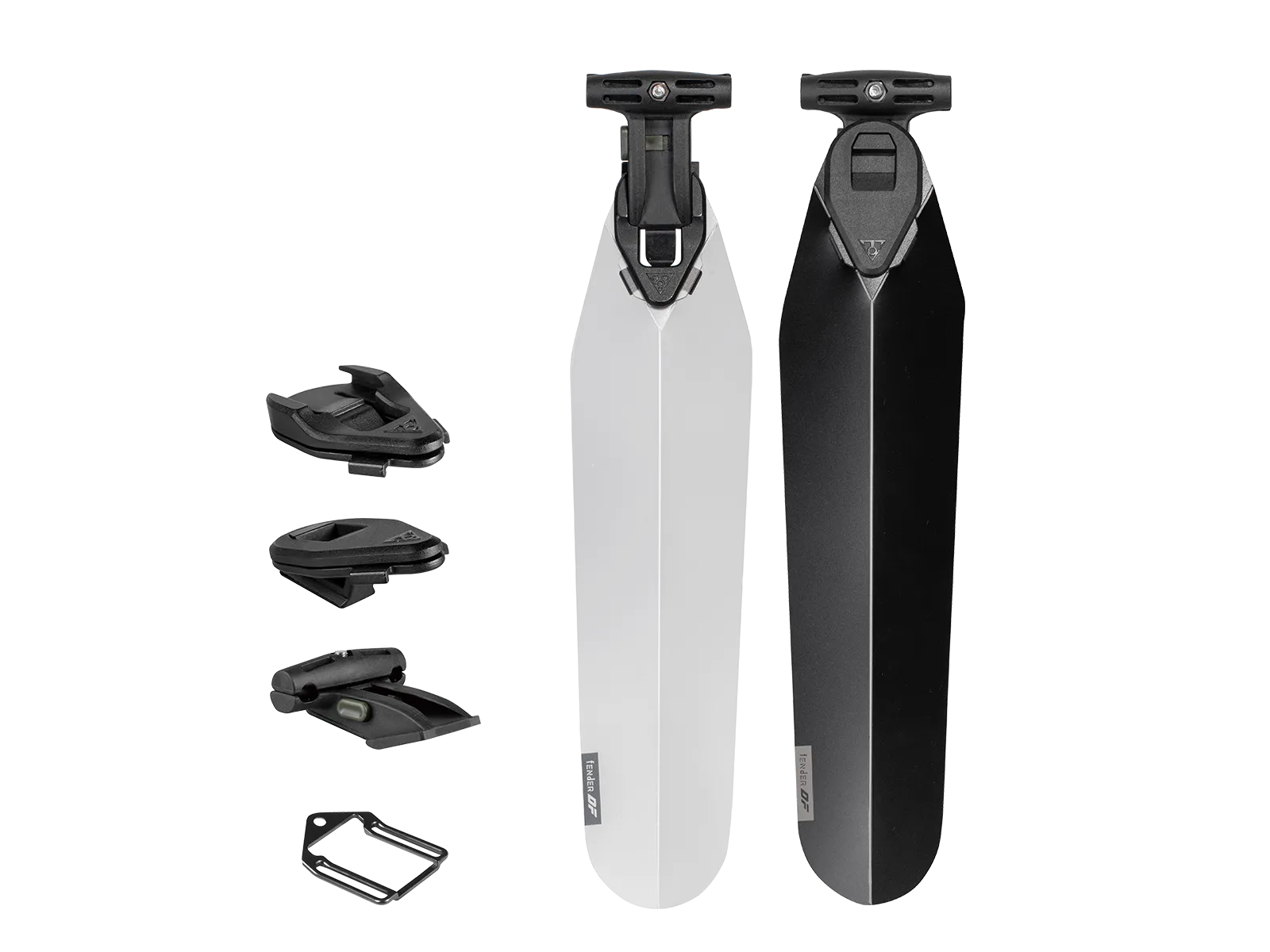 Topeak Flashfender DF Deluxe, Hvit/svart