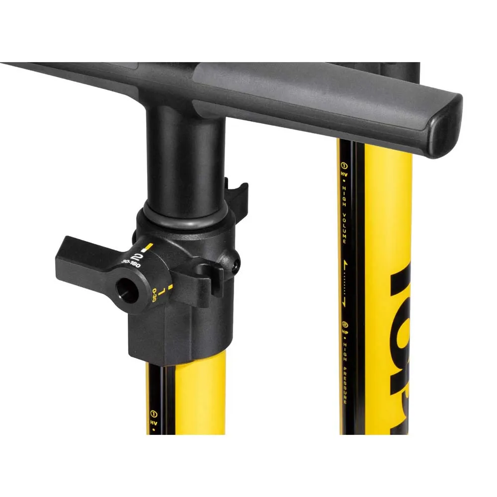 Topeak Joeblow Sport 2stage Sykkelpumpe, Black / yellow, 750mm / 160psi