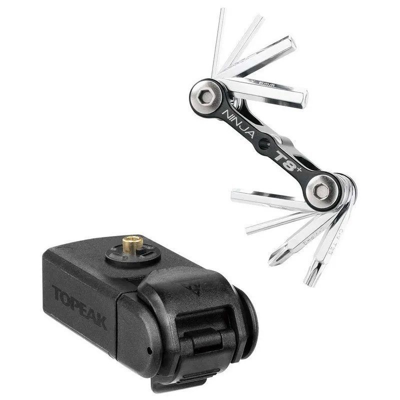 Topeak Ninja Master+ T8 Multiverktøy, Black / silver, One Size Topeak Ninja Master+ T8 Multiverktøy, Black / silver, One Size