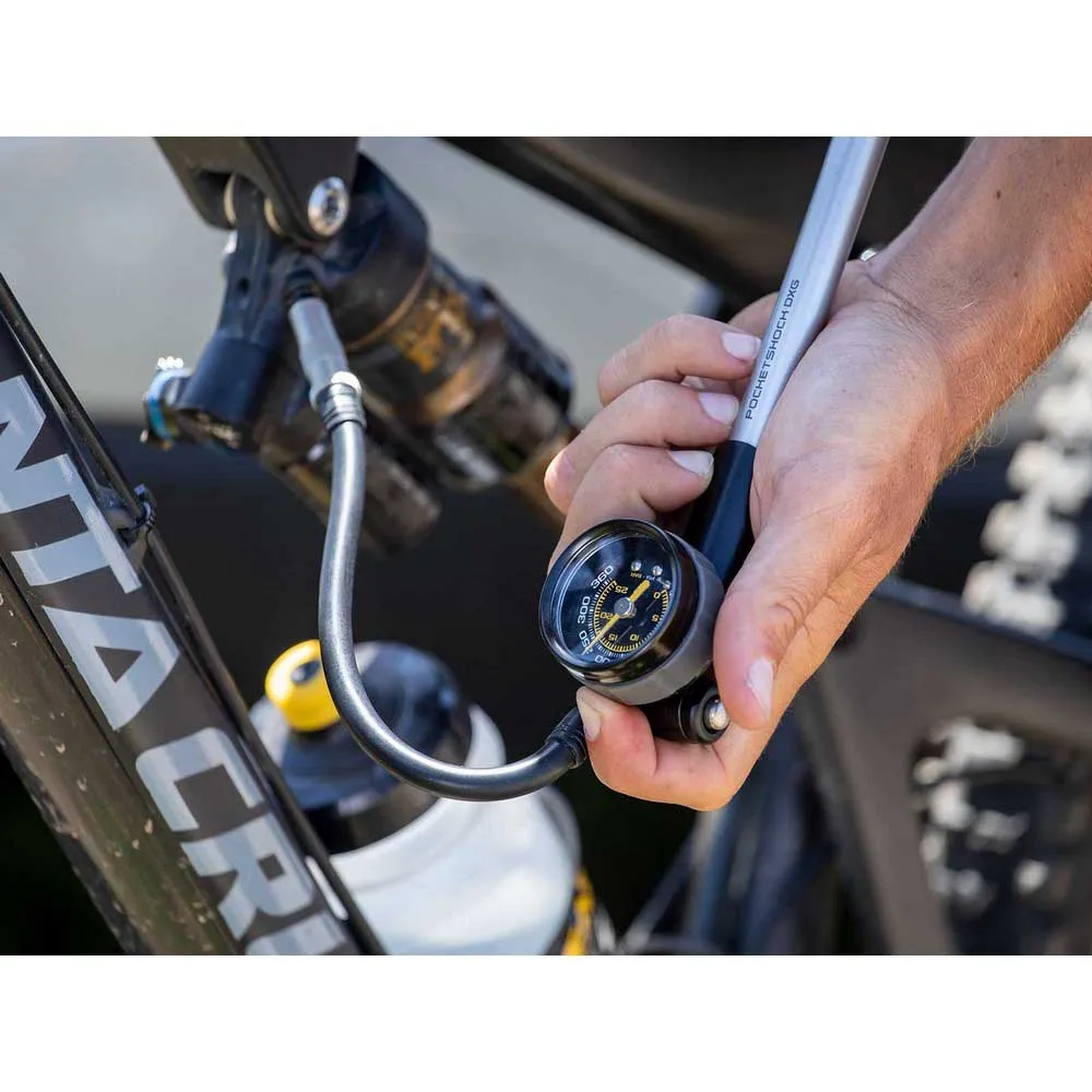 Topeak PocketShock DXG XL Demperpumpe, Black, 360psi