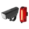 Topeak Powerlite Bt Combo Sykkellyktesett, Black / red, 800 / 80 Lysstyrker