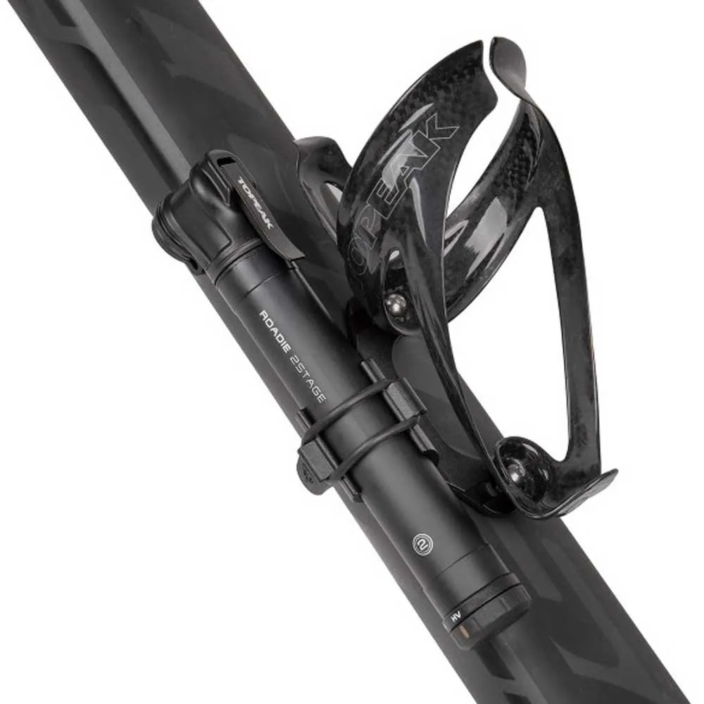 Topeak Roadie 2stage Mini Pumpe, Black, 160psi Topeak Roadie 2stage Mini Pumpe, Black, 160psi