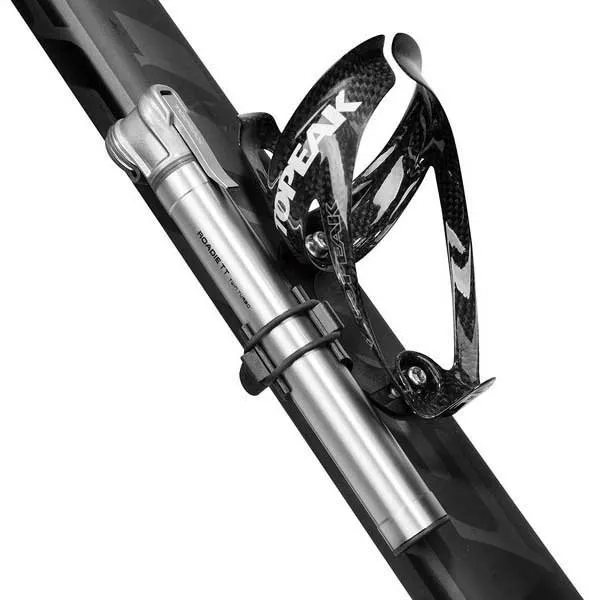 Topeak Roaide Tt Twin Turbo Mini Pumpe, Silver, 120psi Topeak Roaide Tt Twin Turbo Mini Pumpe, Silver, 120psi