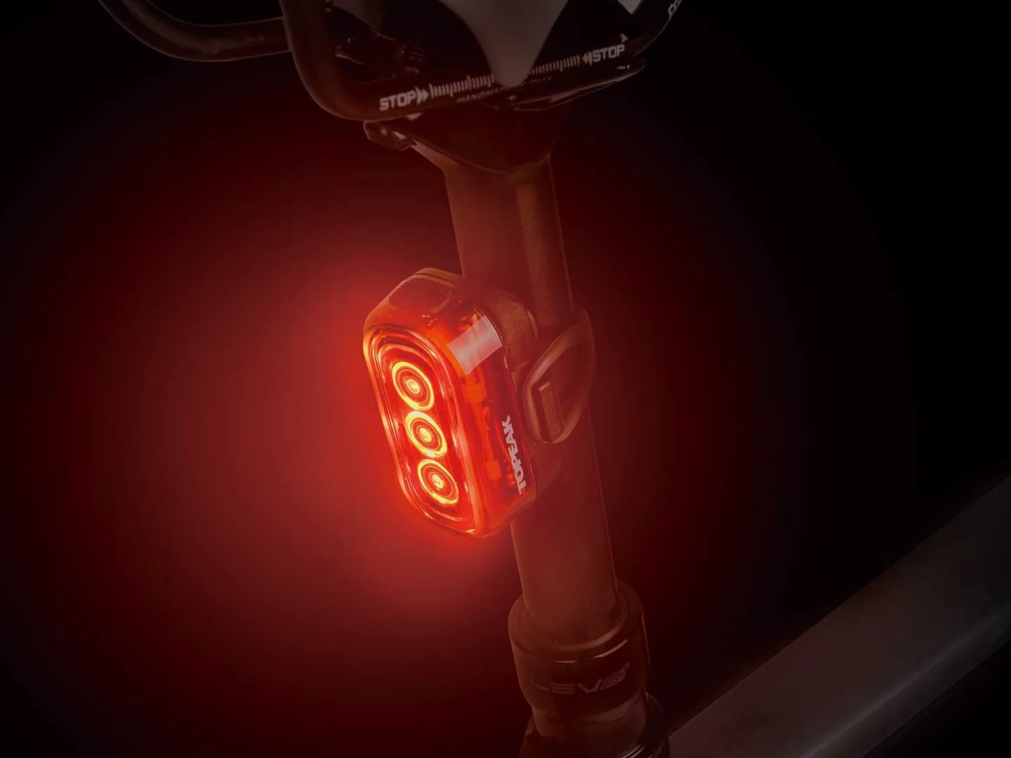 Topeak Taillux 100 Baklys, Red / red, One Size