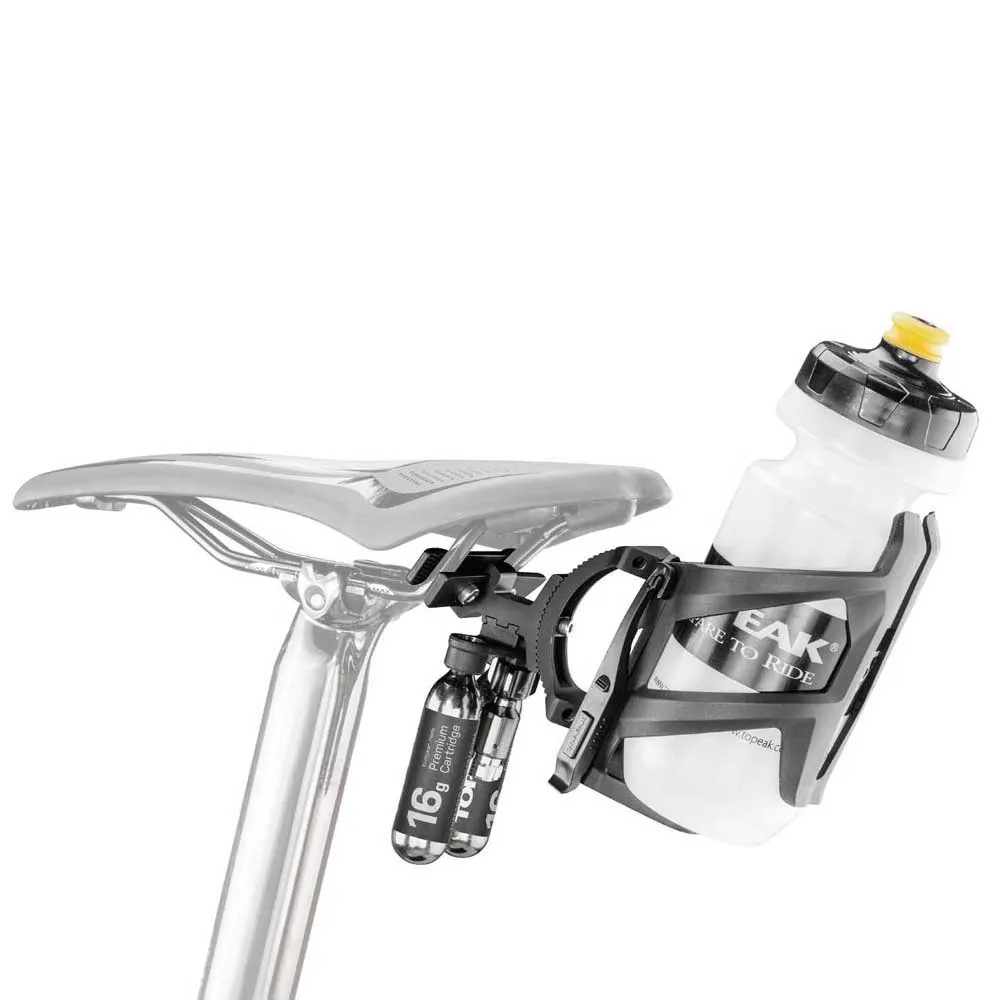 Topeak Tri-backup Elite Flaskeholder, Black, One Size Topeak Tri-backup Elite Flaskeholder, Black, One Size
