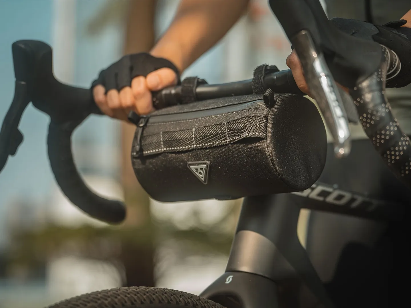 Topeak Tubular Barbag Styreveske, Black, One Size
