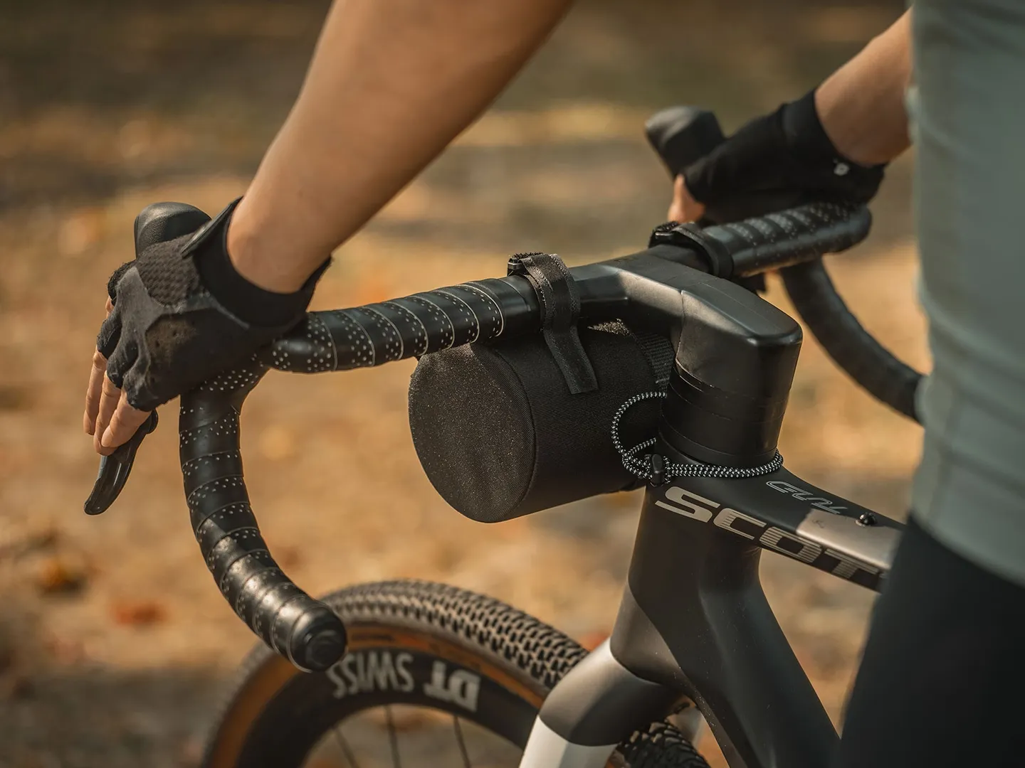 Topeak Tubular Barbag Styreveske, Black, One Size