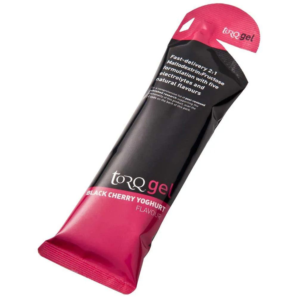 Torq Boks Med Energigeler Svart Kirsebær Yoghurt 45g 15 Enheter, One size Torq Boks Med Energigeler Svart Kirsebær Yoghurt 45g 15 Enheter, One size