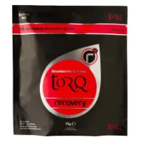 Torq Recovery Boks Med Energigeler Jordbær Og Fløte 50g 10 Enheter