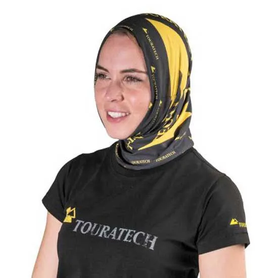 Touratech Logo Neck Warmer Mann, Black / yellow