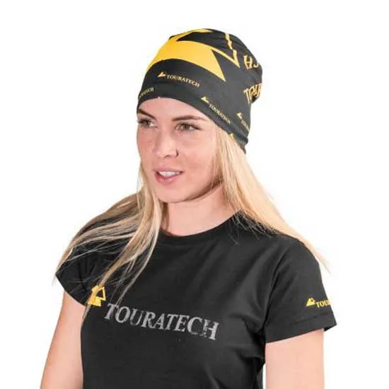 Touratech Logo Neck Warmer Mann, Black / yellow
