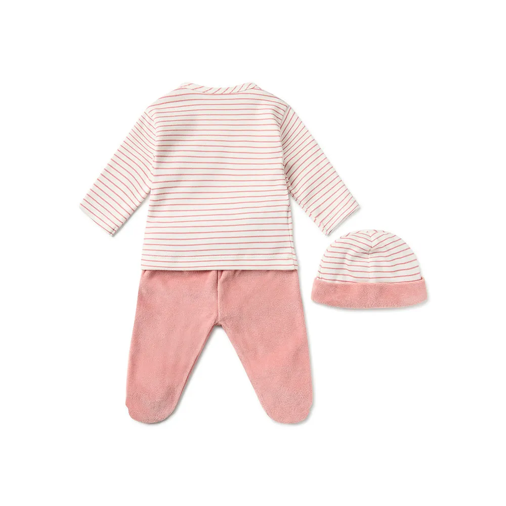 Tous Classic Langarmet Sett, Pink, 3MON