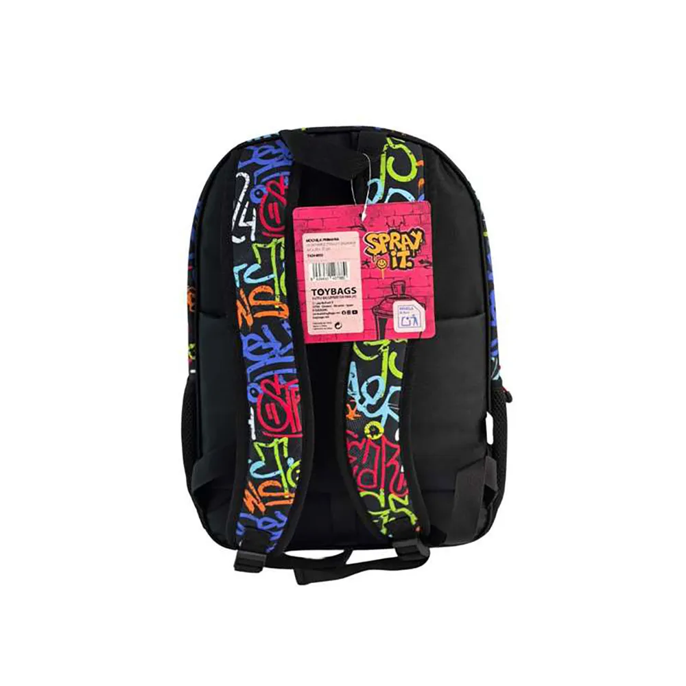 Toybags Dobbel Rom-biltilpasset Graffitisekk, Multicolor