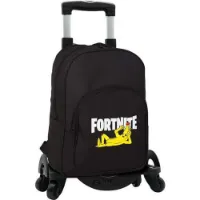 Toybags Fortnite Sprø Banan Tilpasningsdyktig Dobbel Ryggsekk Med Tralle 41x30.5x12 Cm