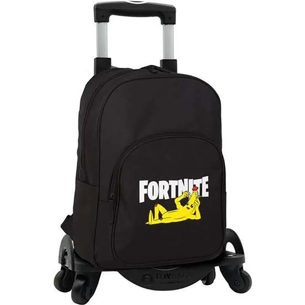 Toybags Fortnite Sprø Banan Tilpasningsdyktig Dobbel Ryggsekk Med Tralle 41x30.5x12 Cm, Multicolor Toybags Fortnite Sprø Banan Tilpasningsdyktig Dobbel Ryggsekk Med Tralle 41x30.5x12 Cm, Multicolor