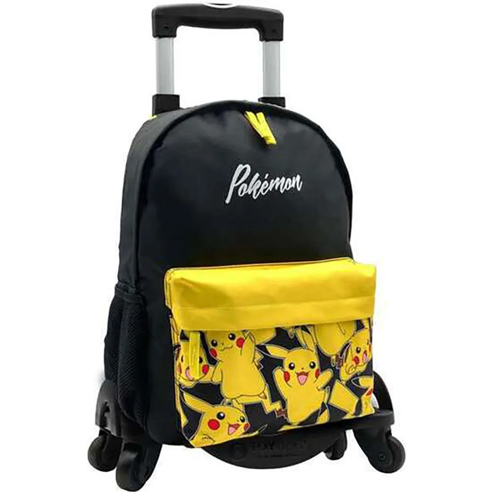 Toybags Pikachu Pokémon Tilpassbar Amerikansk Dobbel Ryggsekk Med Tralle 42x31x13.5 Cm, Multicolor Toybags Pikachu Pokémon Tilpassbar Amerikansk Dobbel Ryggsekk Med Tralle 42x31x13.5 Cm, Multicolor