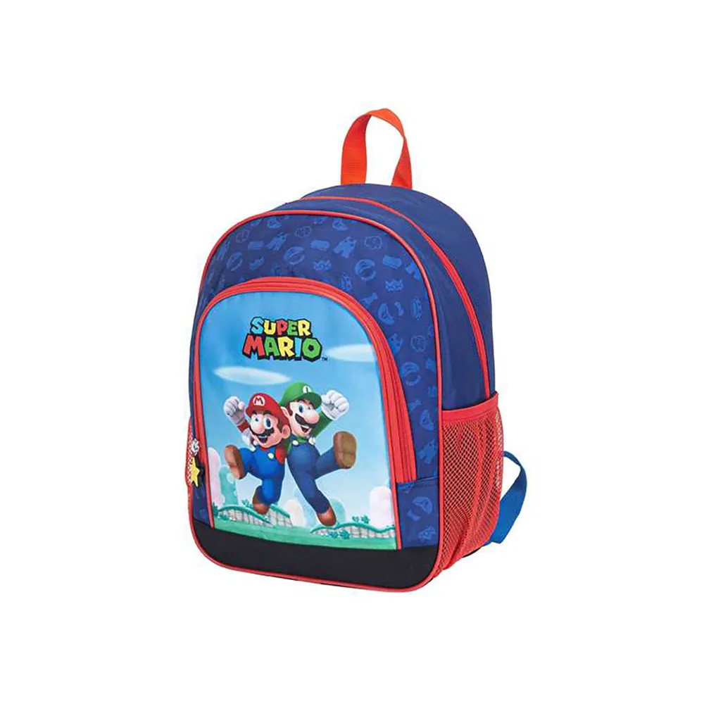 Toybags Super Mario 2 Sidelomme Ryggsekk, Multicolor