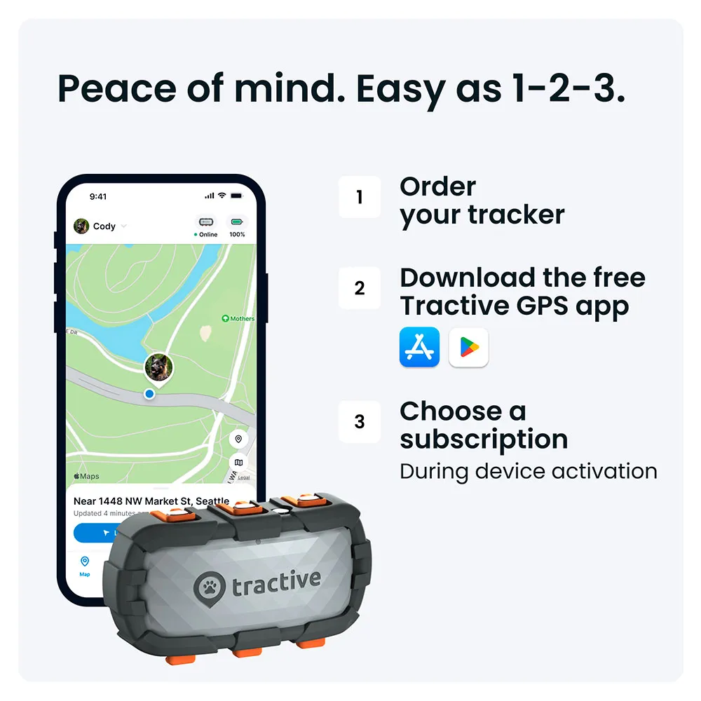 Tractive Adventure Dog Xl Gps-lokator, Green, One Size
