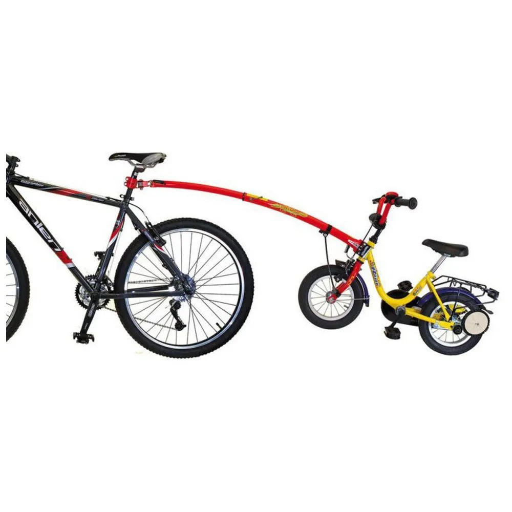 Trail-Gator Tandem Tow Bar Sykkelvogn, Red, One Size