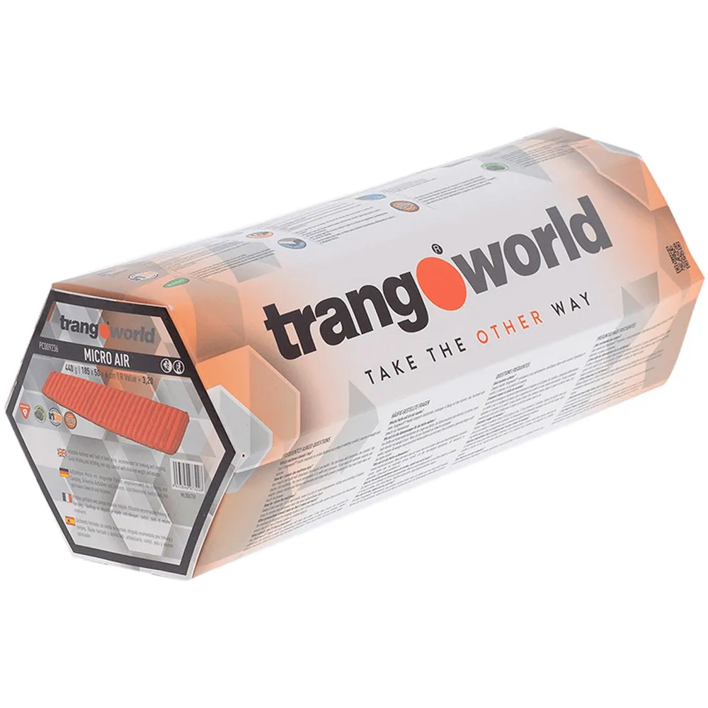 Trango Micro Air Oppblåsbar Matte, Cherry tomato / dark shadow