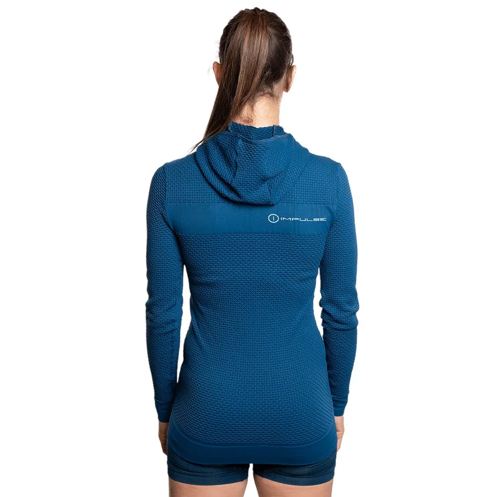Trango Myre Fleecejakke Med Hette Refurbished, Sailor blue