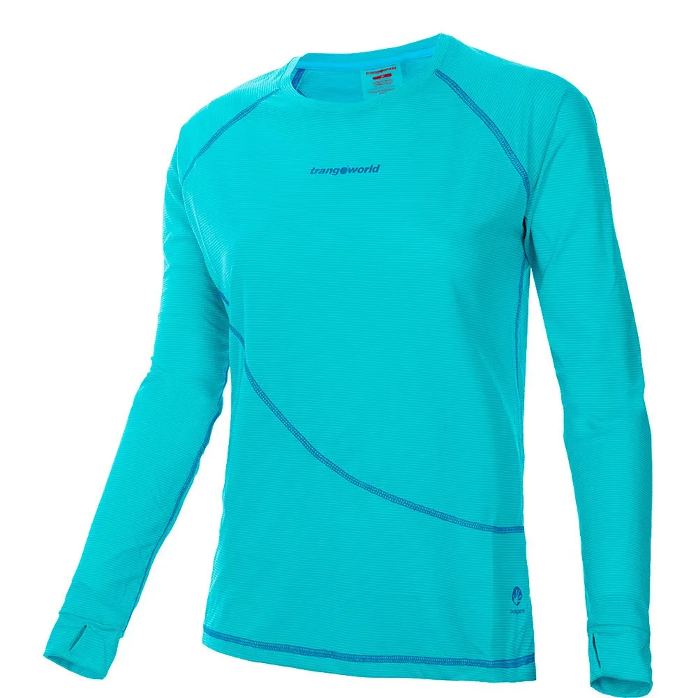 Trango Seira Langarmet T-skjorte, Turquoise / dark blue