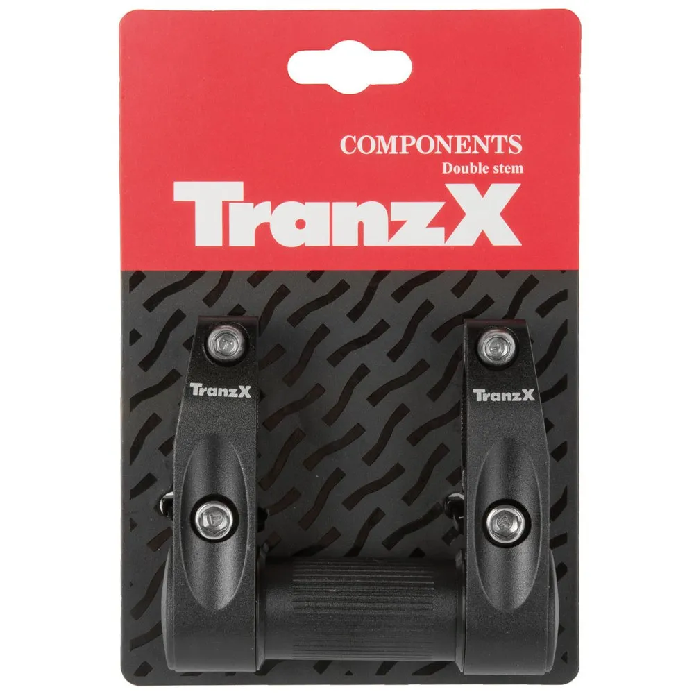 TranzX Twin-holder Stilkadapter, Black, 25.4mm