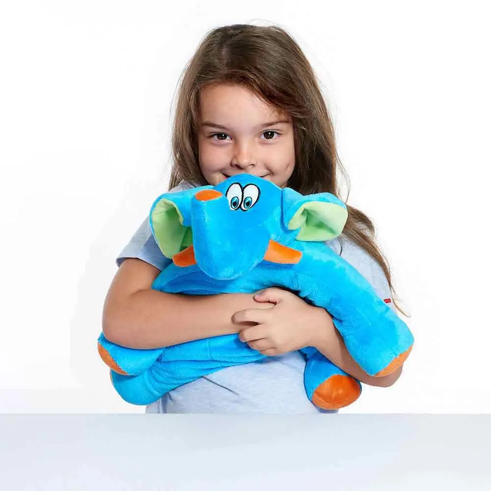Travel Blue Konvertibel Elefant Junior Pute, Blue