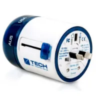 Travel Blue Twist & Slide+2 Usb Plug Adapter