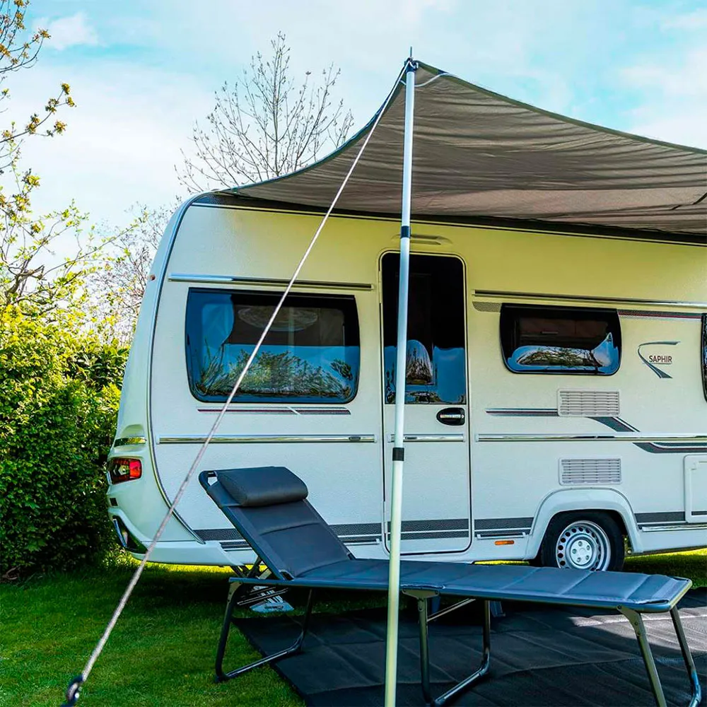 Travellife Sunshade With Led 250x400 Cm Markise, Grey, One Size